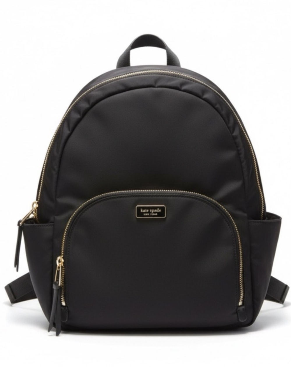kate spade Black Nylon Backpack with Gold Hardware